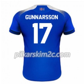Koszulka Islandia Gunnarsson 17 Główna Mistrzostwa Świata 2018 - Koszulki Piłkarskie